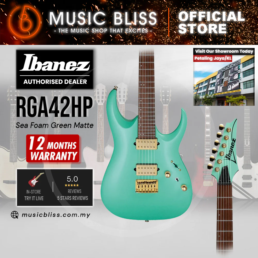 Ibanez High Performance RGA42HP Electric Guitar - Sea Foam Green Matte