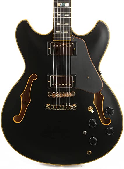 Ibanez John Scofield Signature JSM20 Electric Guitar - Black Low Gloss - Image 3