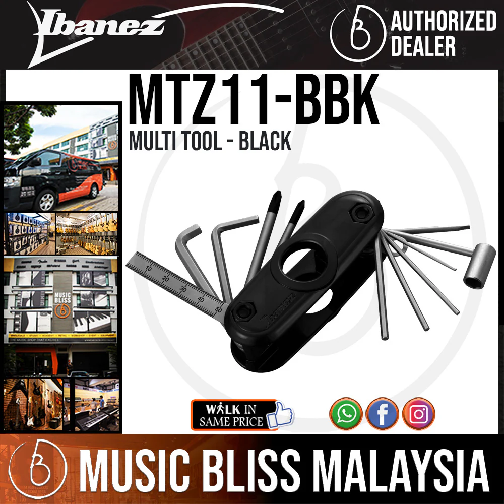 Ibanez MTZ11 Quick Access Multi Tool - Black