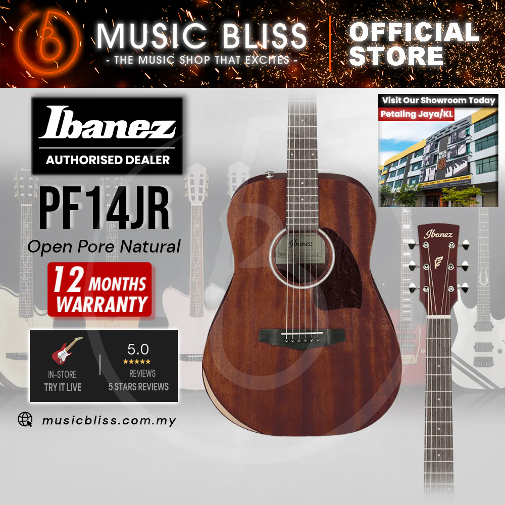 Ibanez PF14JR Acoustic Guitar - Open Pore Natural