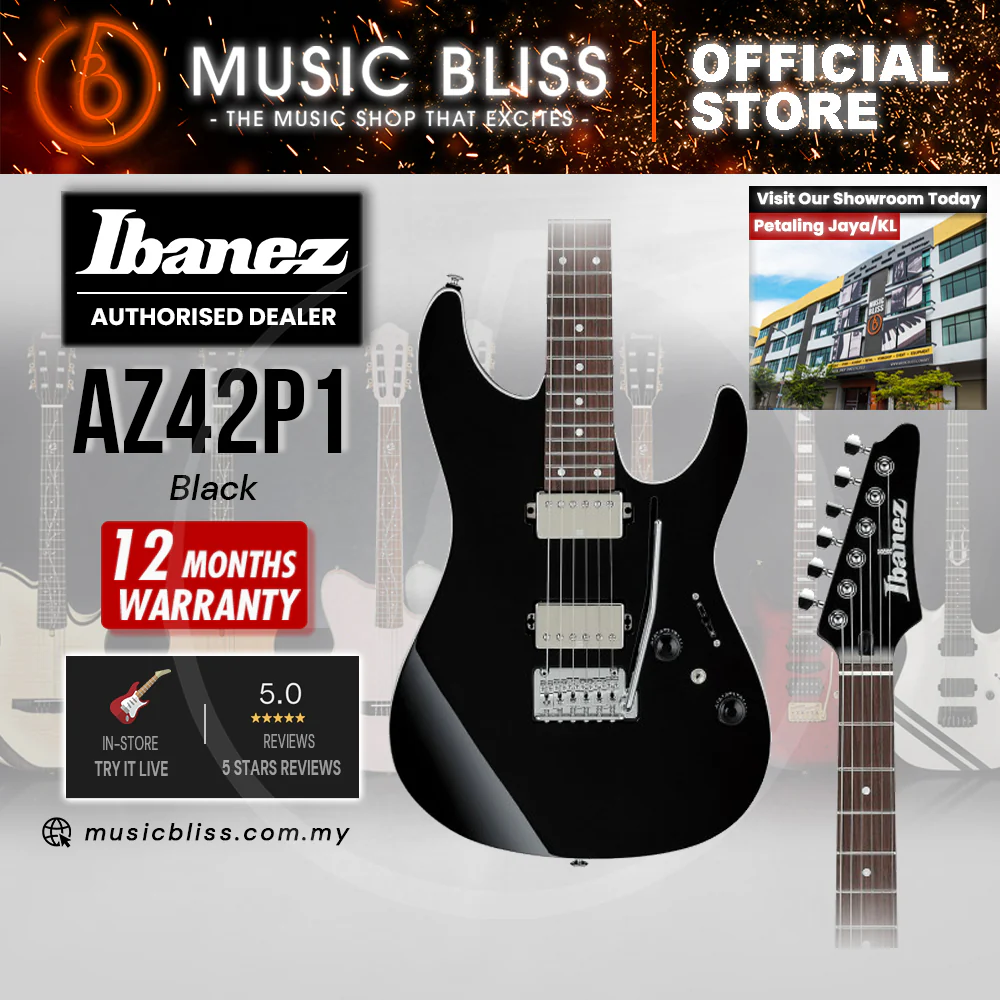 Ibanez Premium AZ42P1 Electric Guitar - Black