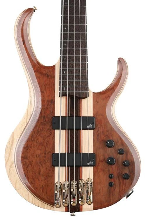 Ibanez Premium BTB1835 Electric Bass Guitar - Natural Shadow Low Gloss - Image 3