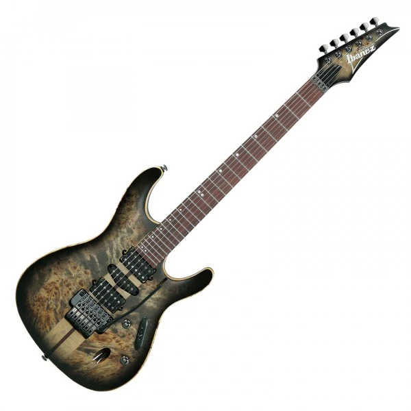 Ibanez Premium S1070PBZ Electric Guitar - Charcoal Black Burst - Image 2