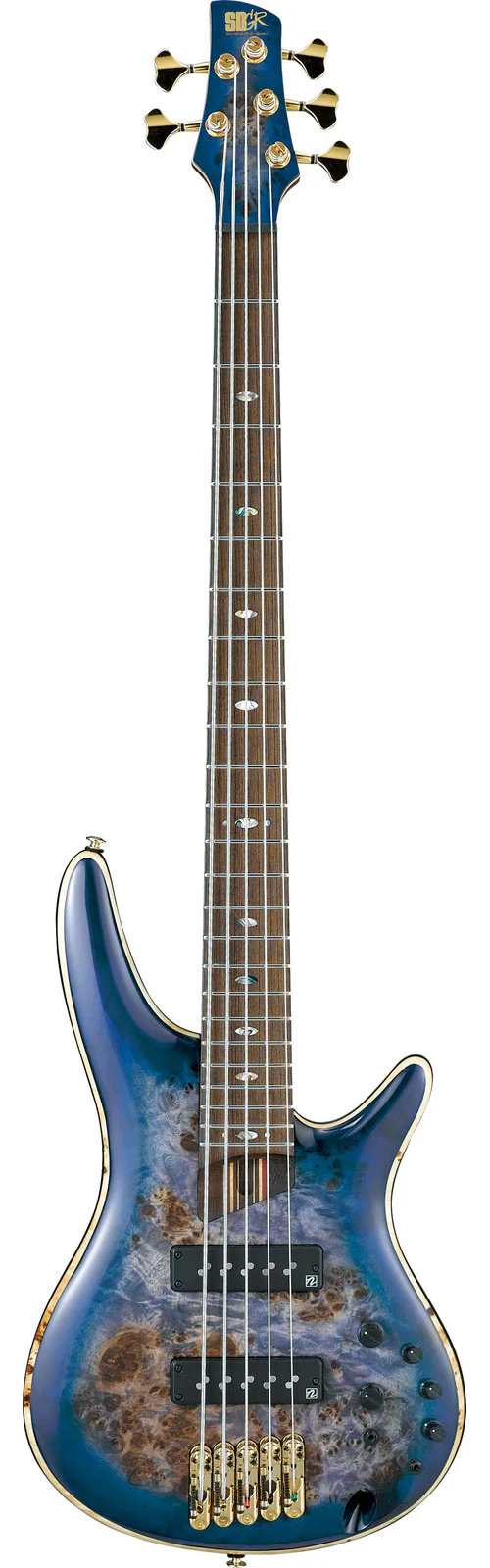 Ibanez Premium SR2605 Electric Bass Guitar - Cerulean Blue Burst - Image 2