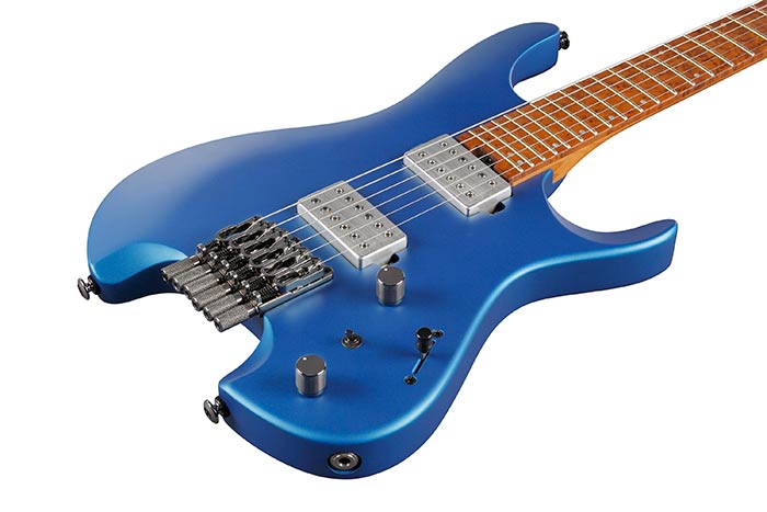 Ibanez Q52 Q Series Headless Electric Guitar - Laser Blue Matte - Image 3