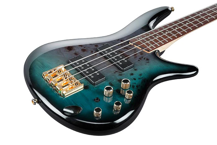 Ibanez SR400EPBDX 4-string Electric Bass Guitar - Tropical Seafloor Burst - Image 3