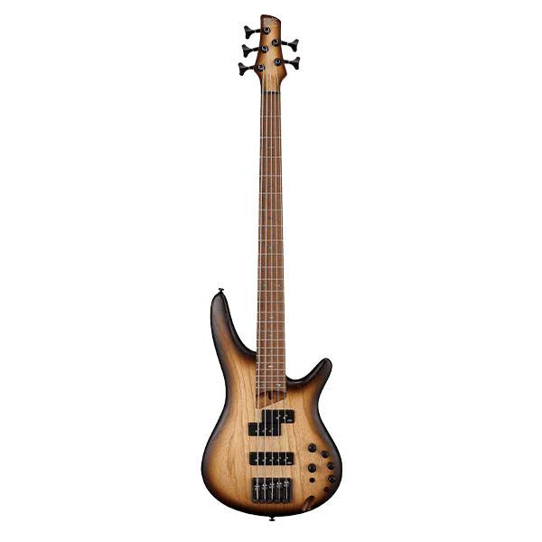 Ibanez SR655E Electric Bass Guitar - Natural Browned Burst Flat - Image 2