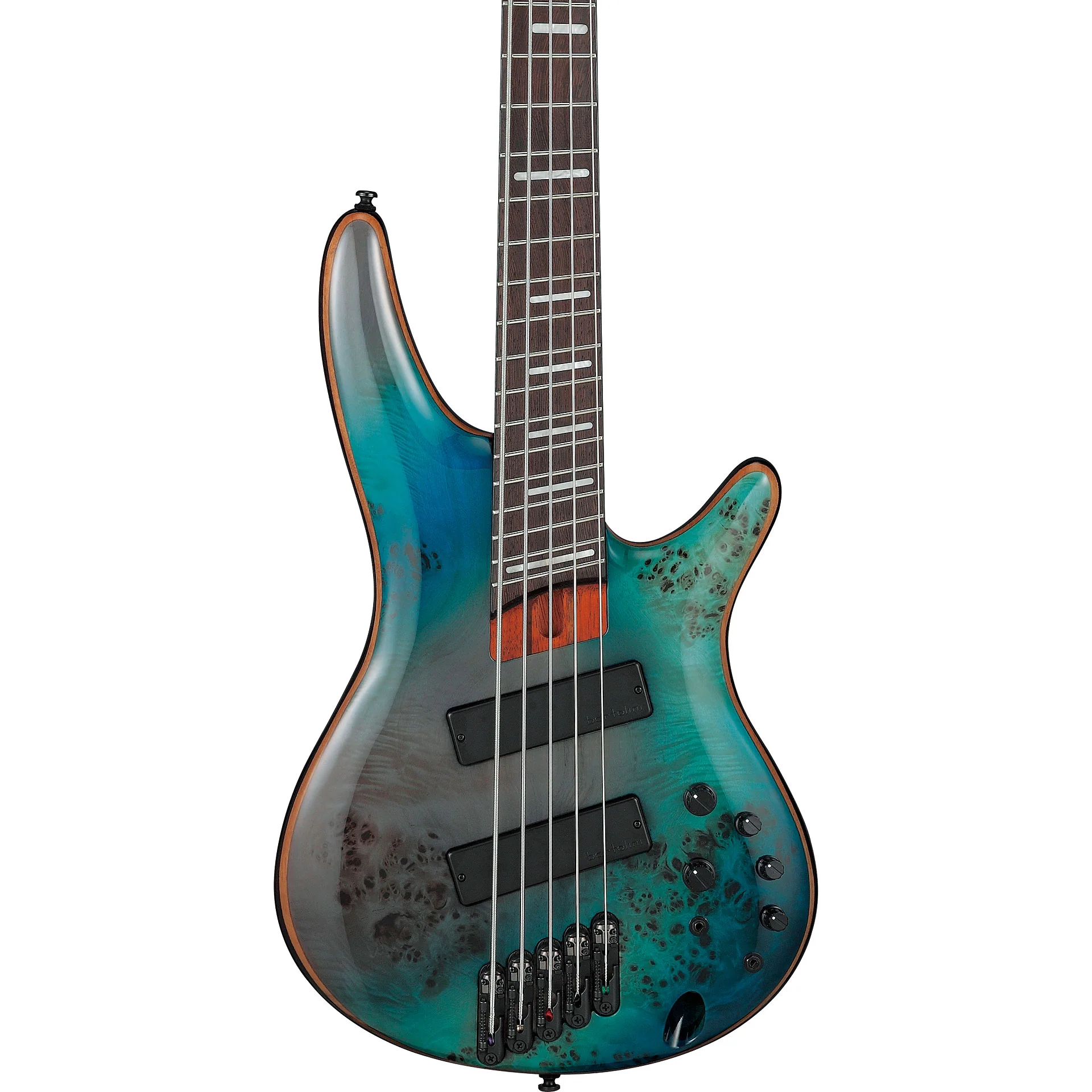 Ibanez Bass Workshop SRMS805 Multi-scale Electric Bass Guitar - Tropical Seafloor - Image 3