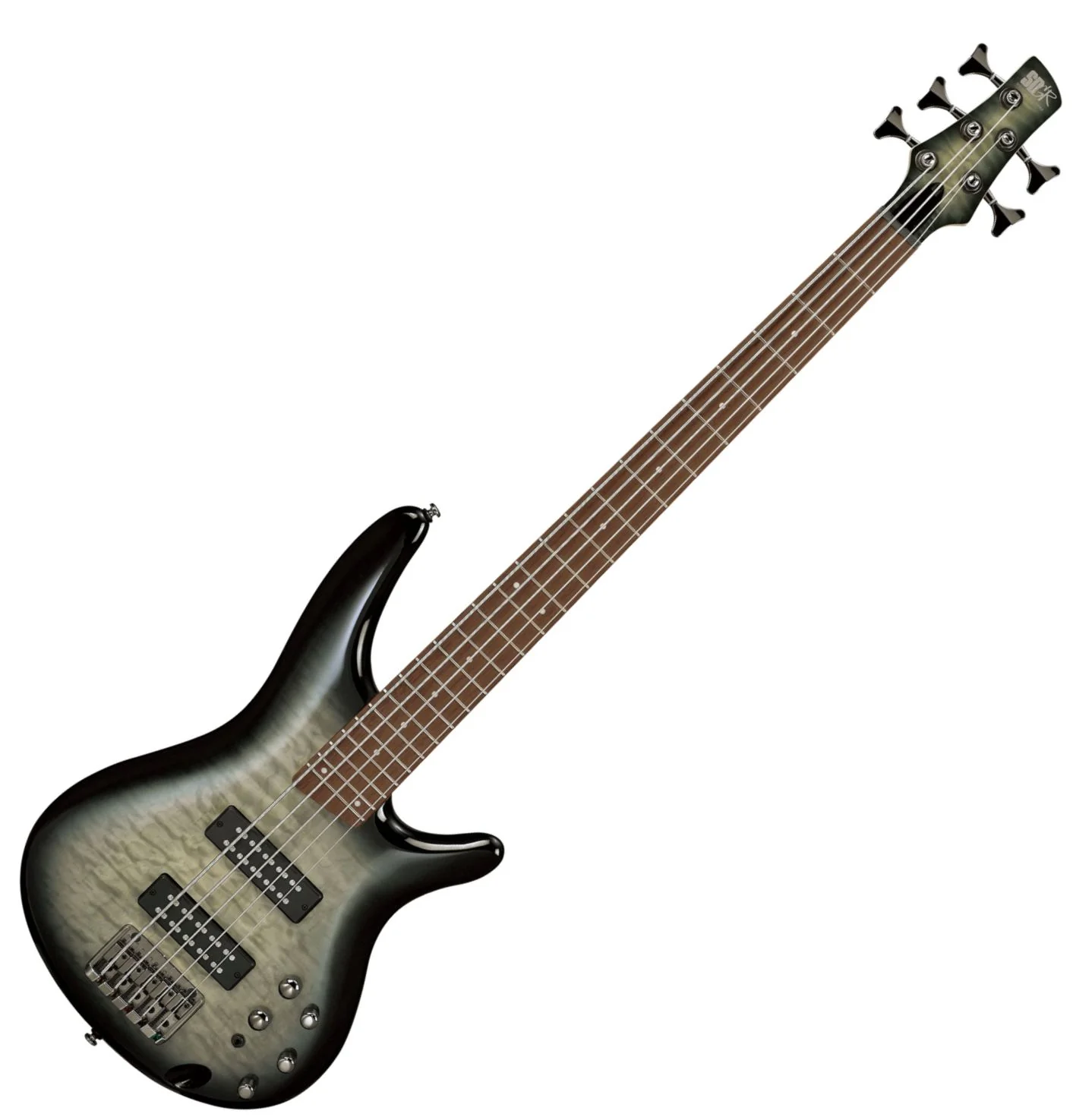 Ibanez Standard SR405EQM Electric Bass Guitar - Surreal Black Burst Gloss - Image 2
