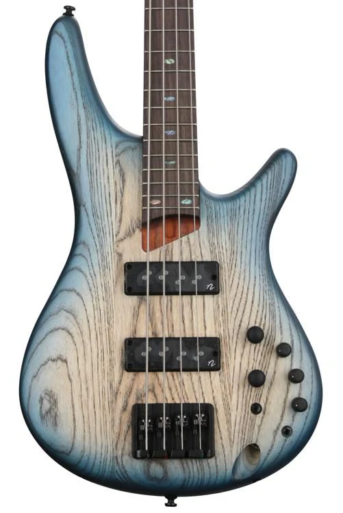 Ibanez Standard SR600E Electric Bass Guitar - Cosmic Blue Starburst Flat - Image 3