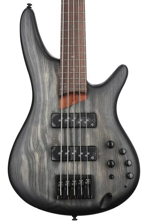 Ibanez Standard SR605E Electric Bass Guitar - Black Stained Burst - Image 2