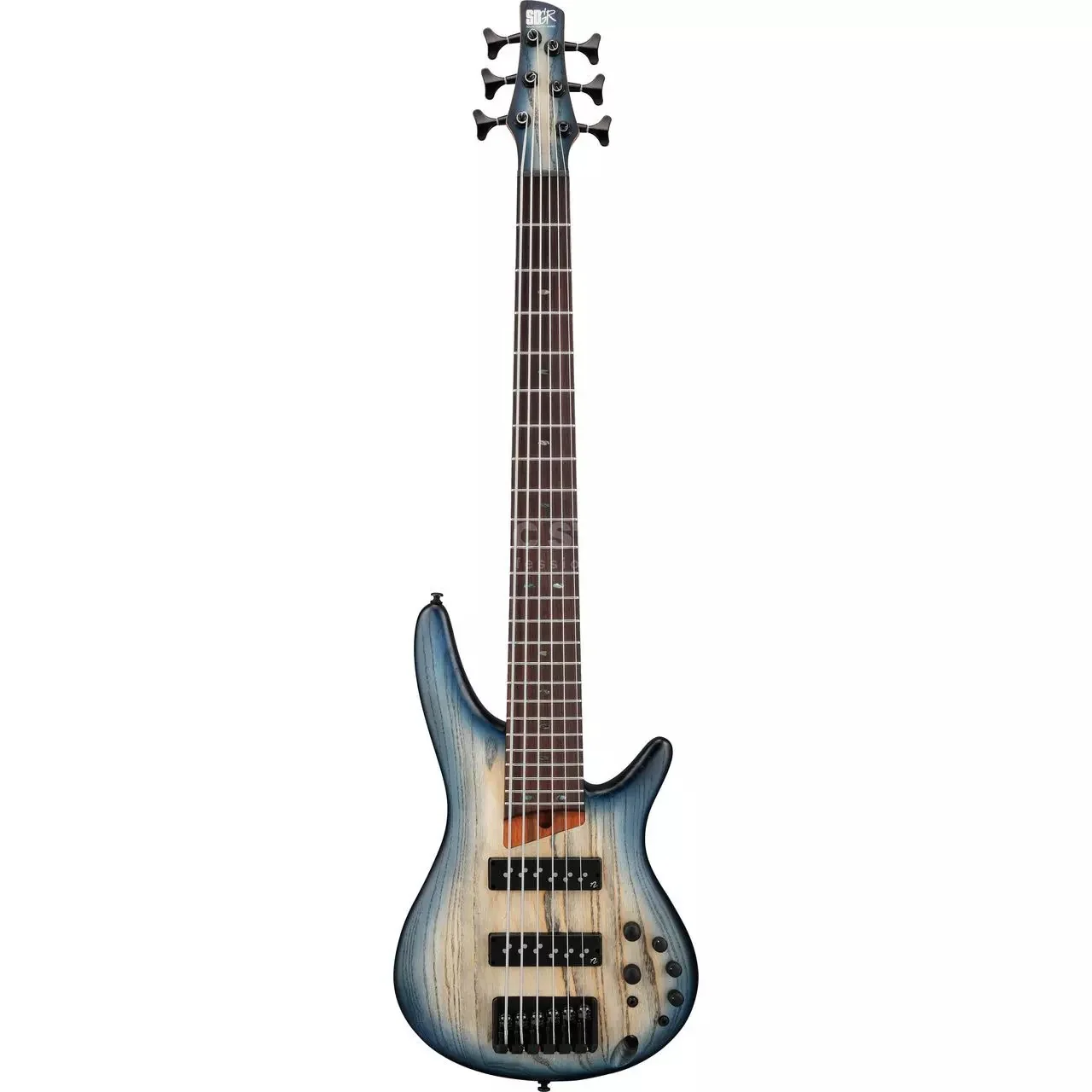 Ibanez Standard SR606E Electric Bass Guitar - Cosmic Blue Starburst Flat - Image 2