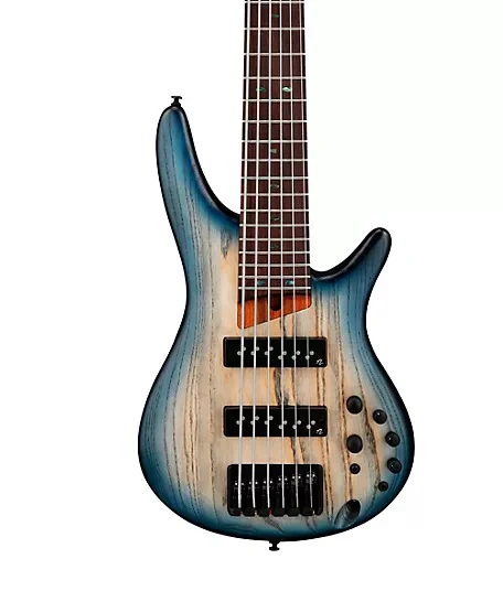 Ibanez Standard SR606E Electric Bass Guitar - Cosmic Blue Starburst Flat - Image 3