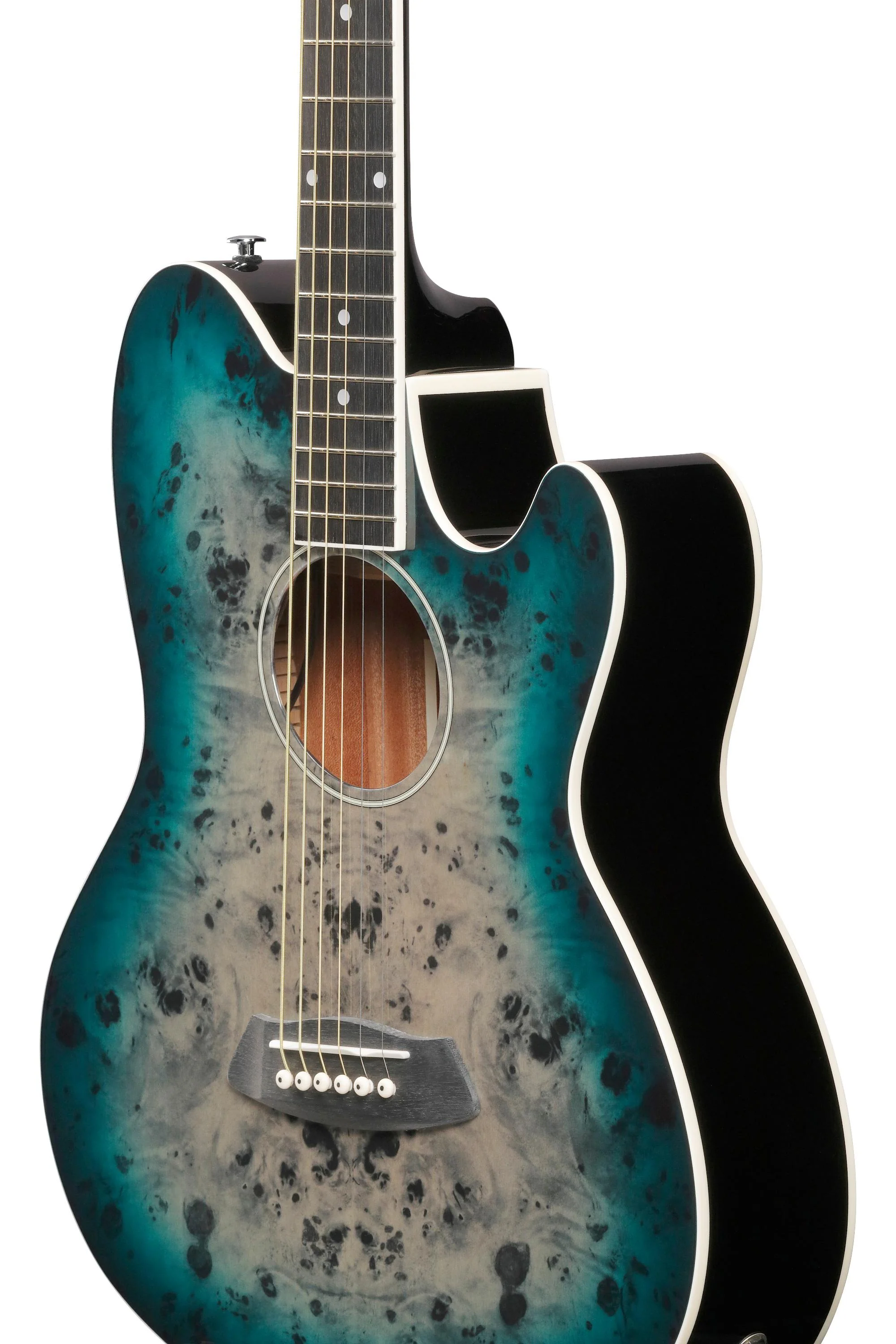 Ibanez Talman TCY10PA Electro Acoustic Guitar - Cosmic Blue Starburst High Gloss - Image 5