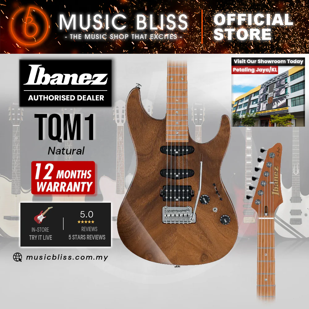 Ibanez Tom Quayle Signature TQM1 Electric Guitar - Natural