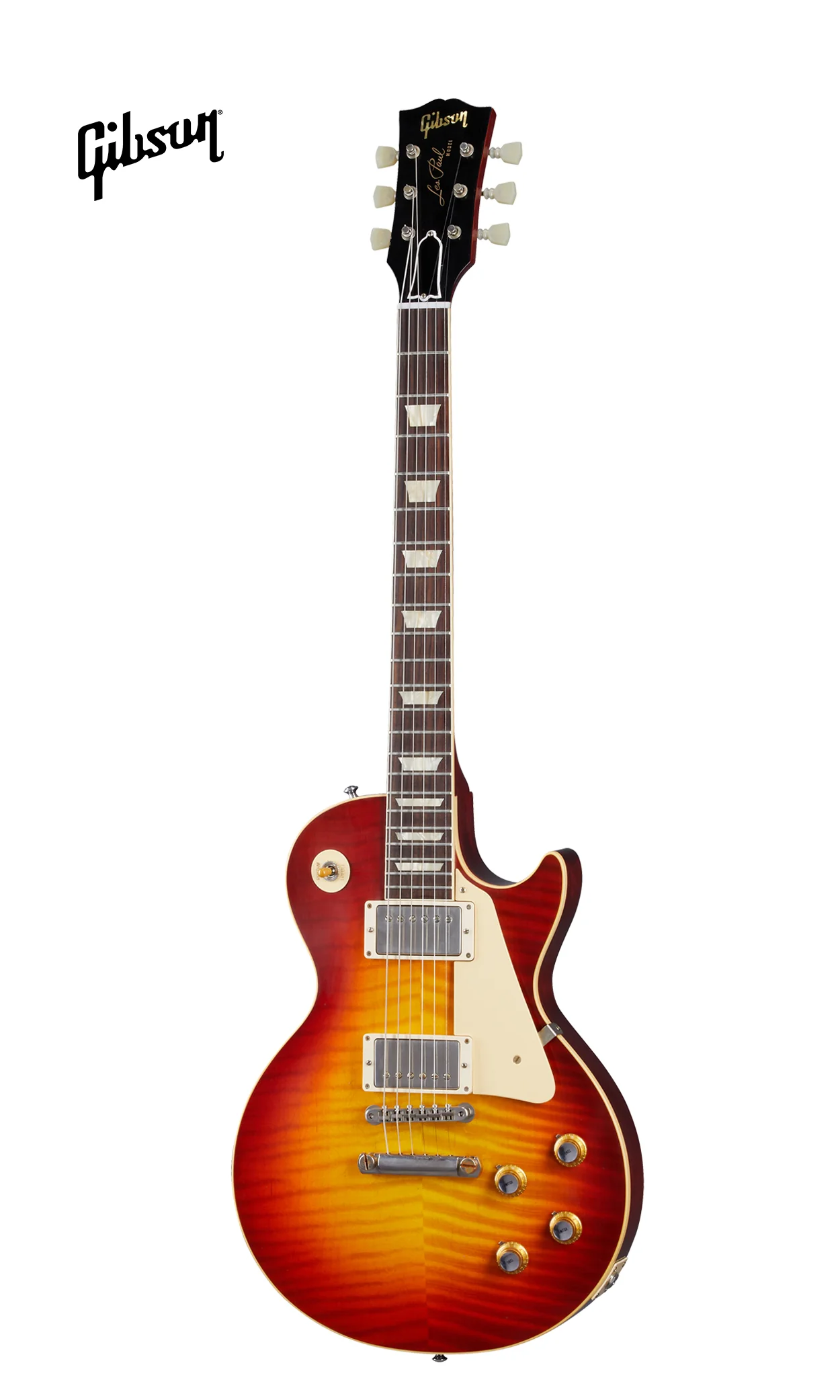 GIBSON 1960 LES PAUL STANDARD REISSUE ULTRA LIGHT AGED ELECTRIC GUITAR - WIDE TOMATO BURST - Image 2