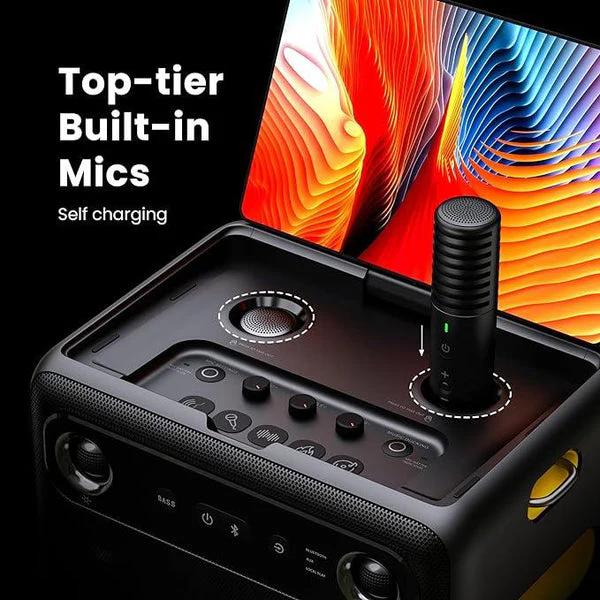Ikarao Break X2 Premium Portable Wireless Audio Machine with 106dB Sound Pressure, Dual 4-inch Woofers, and 10.1” HD Screen - USB C - Image 7