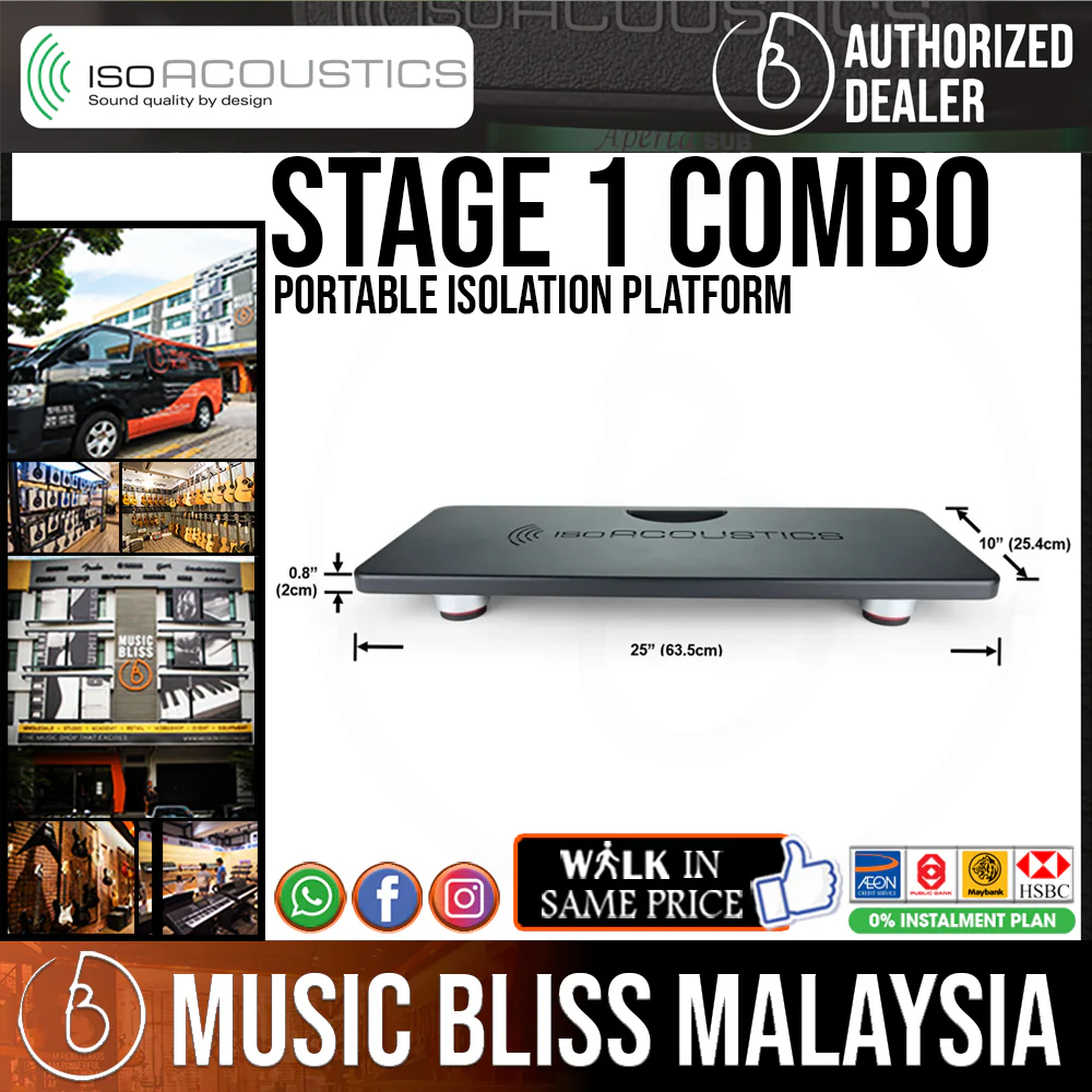 IsoAcoustics Stage 1 Combo Portable Isolation Platform