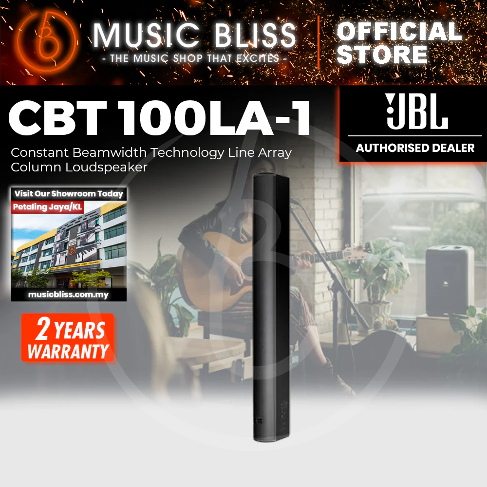 JBL CBT 100LA-1 Column Installation Speaker - Black