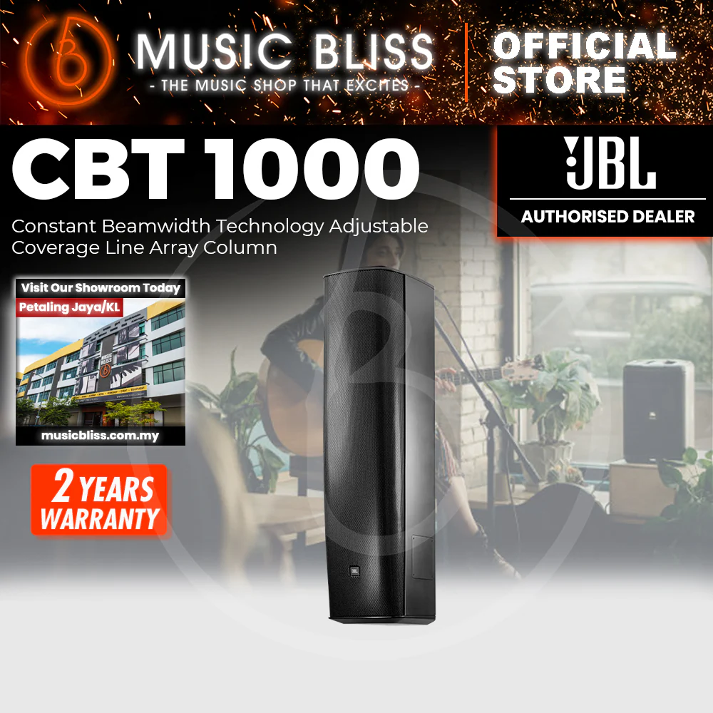 JBL CBT1000 Adjustable Coverage Column Installation Speaker - Black