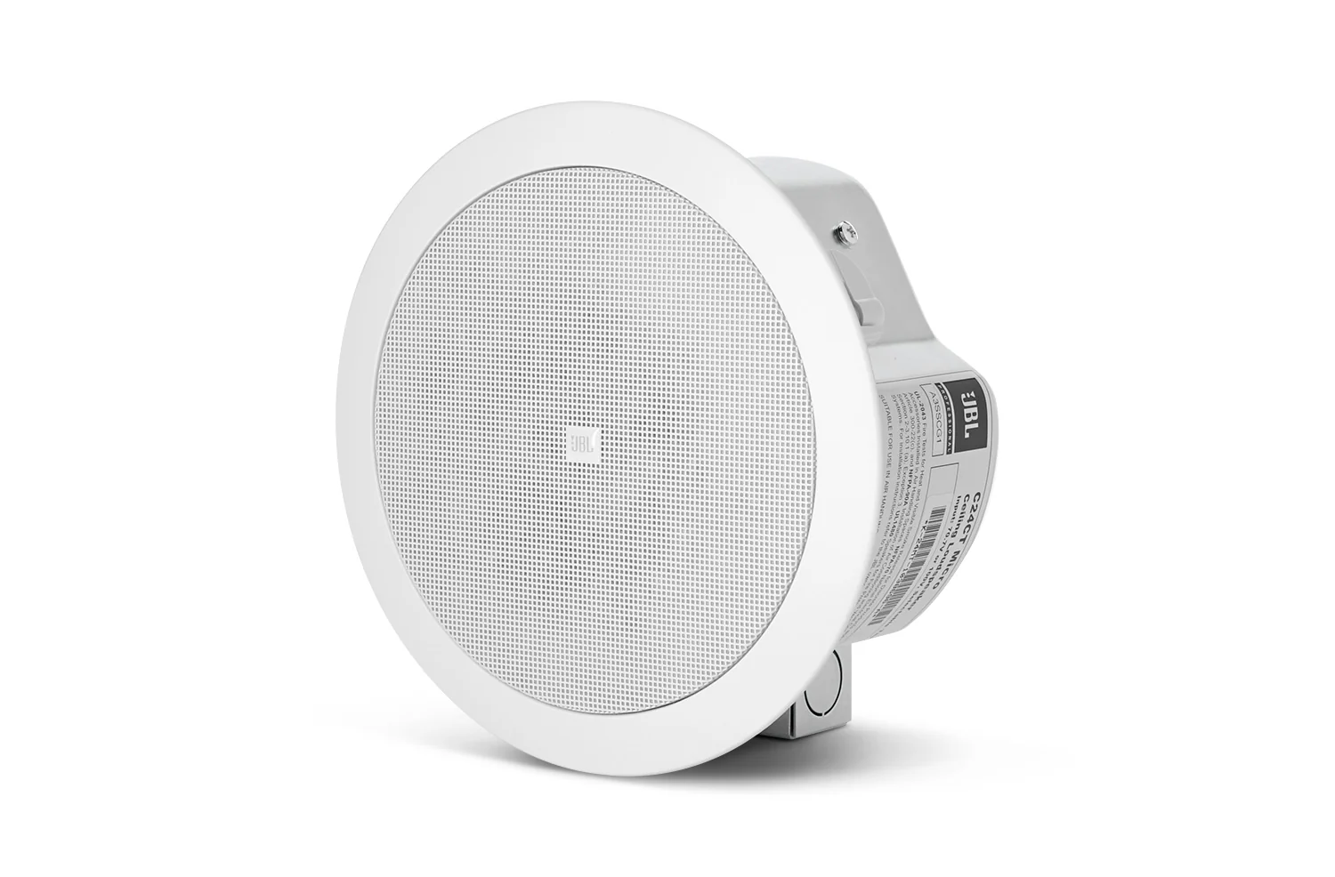 JBL Control 24CT MicroPlus 4.5" 2-Way 25W 70V/100V Ceiling Speaker - Pair - White - Image 3