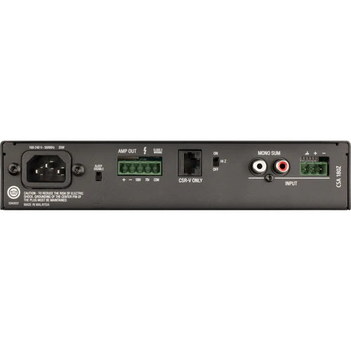 JBL CSA180Z 80W 70/100V Power Amplifier - Image 3