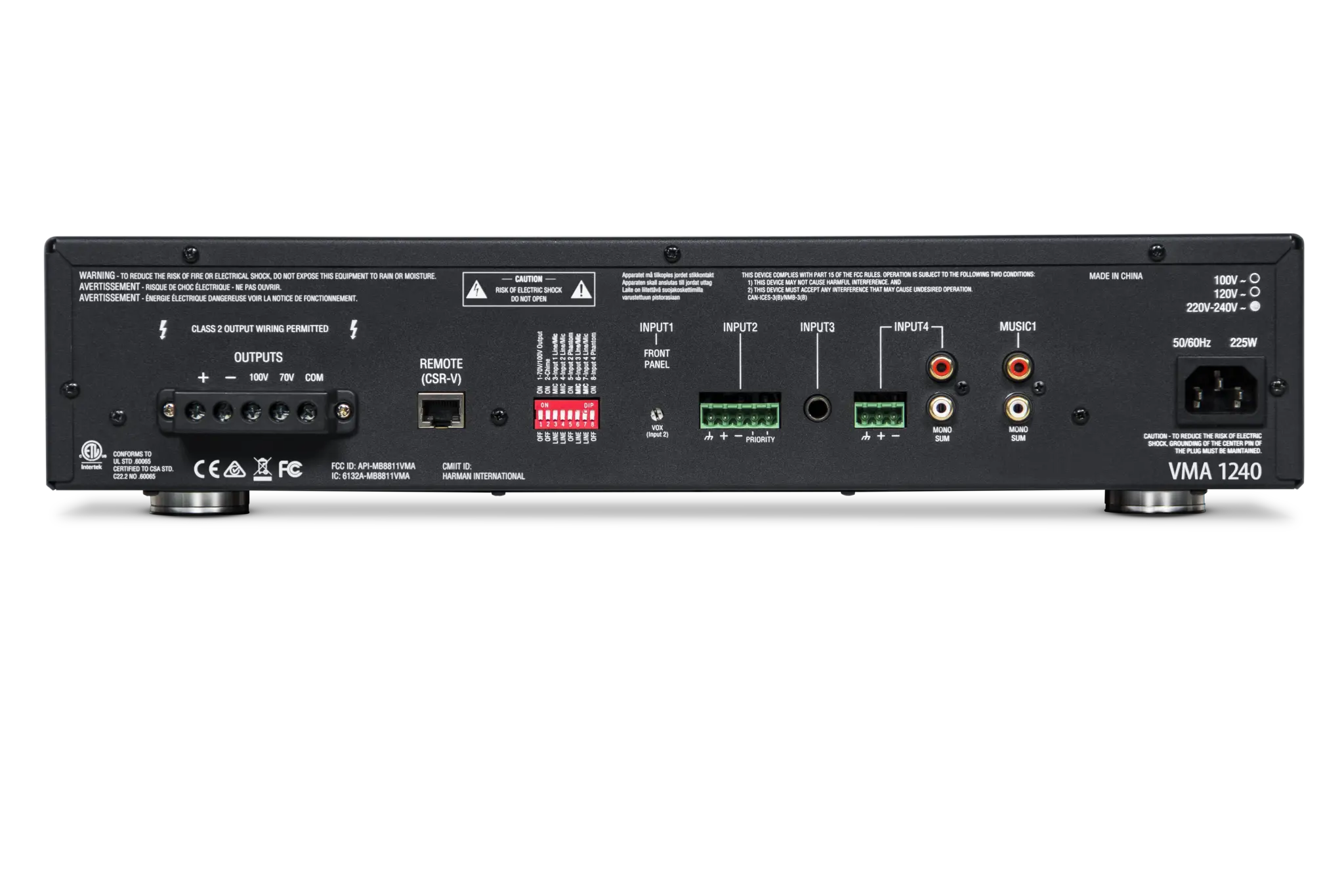 JBL VMA1240 Commercial Series 240W Bluetooth-Enabled Mixer/Amplifier - Image 3