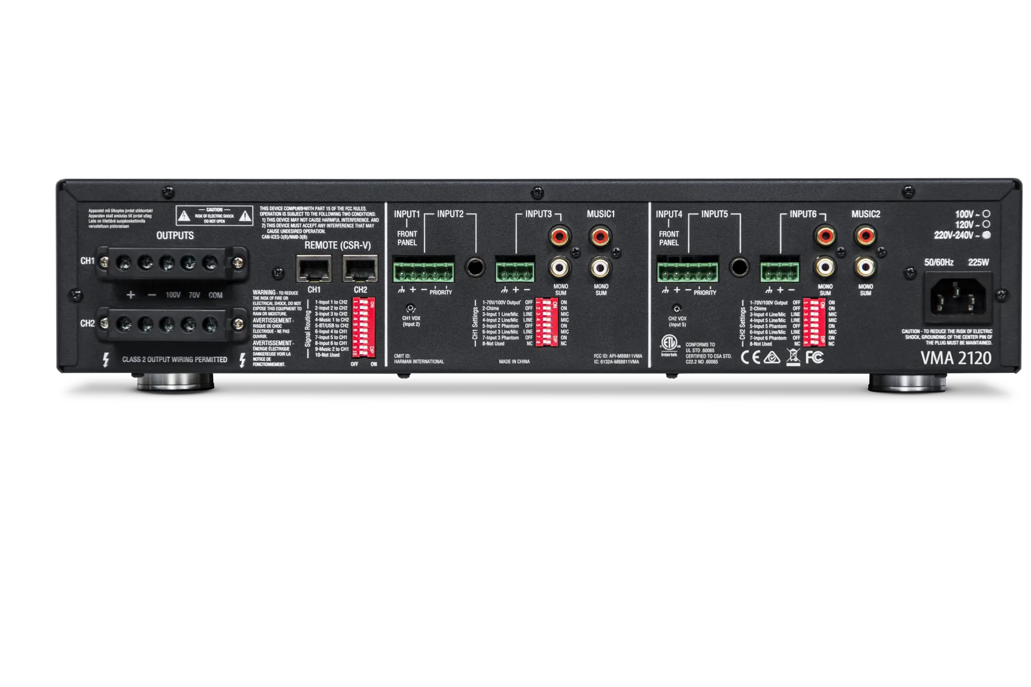 JBL VMA2120 Commercial Series 120W Bluetooth-Enabled Mixer/Amplifier - Image 3