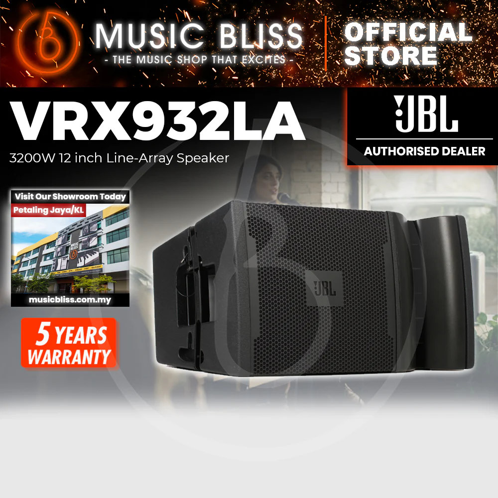 JBL VRX932LA 3200W 12 inch Line-Array Speaker - Black