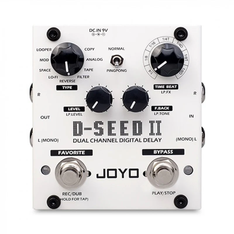 Joyo D-SEED II Stereo input and Stereo output Pedal with Free Patch Cable - Image 2
