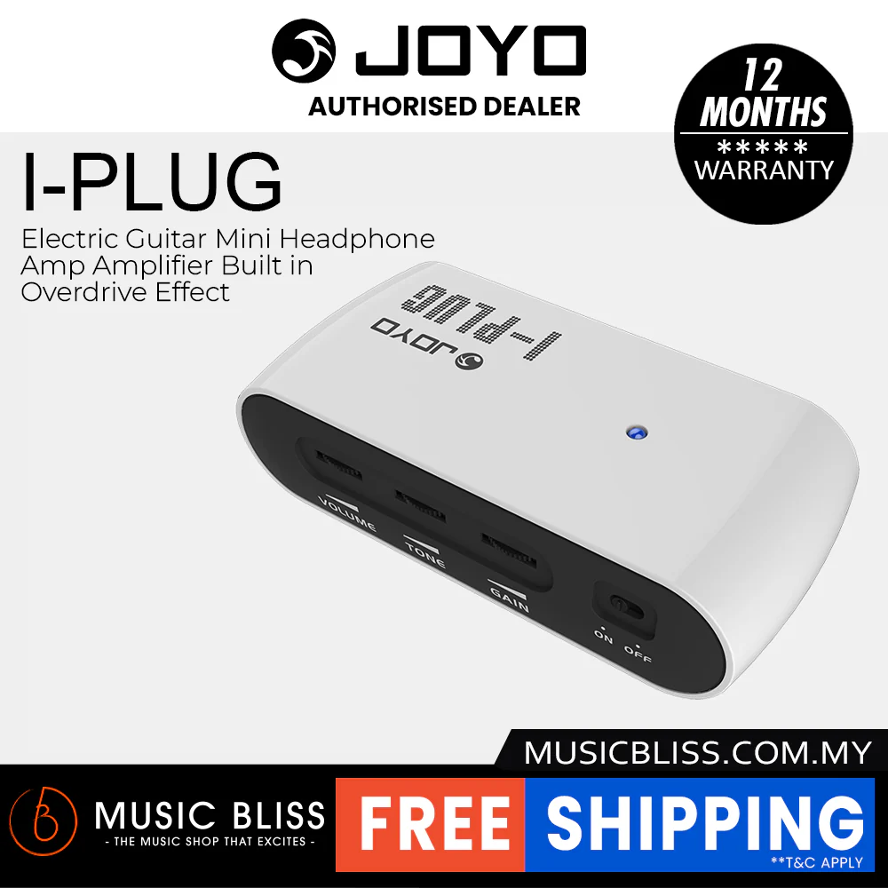 Joyo I-PLUG Electric Guitar Mini Headphone Amp Amplifier Built in Overdrive Effect