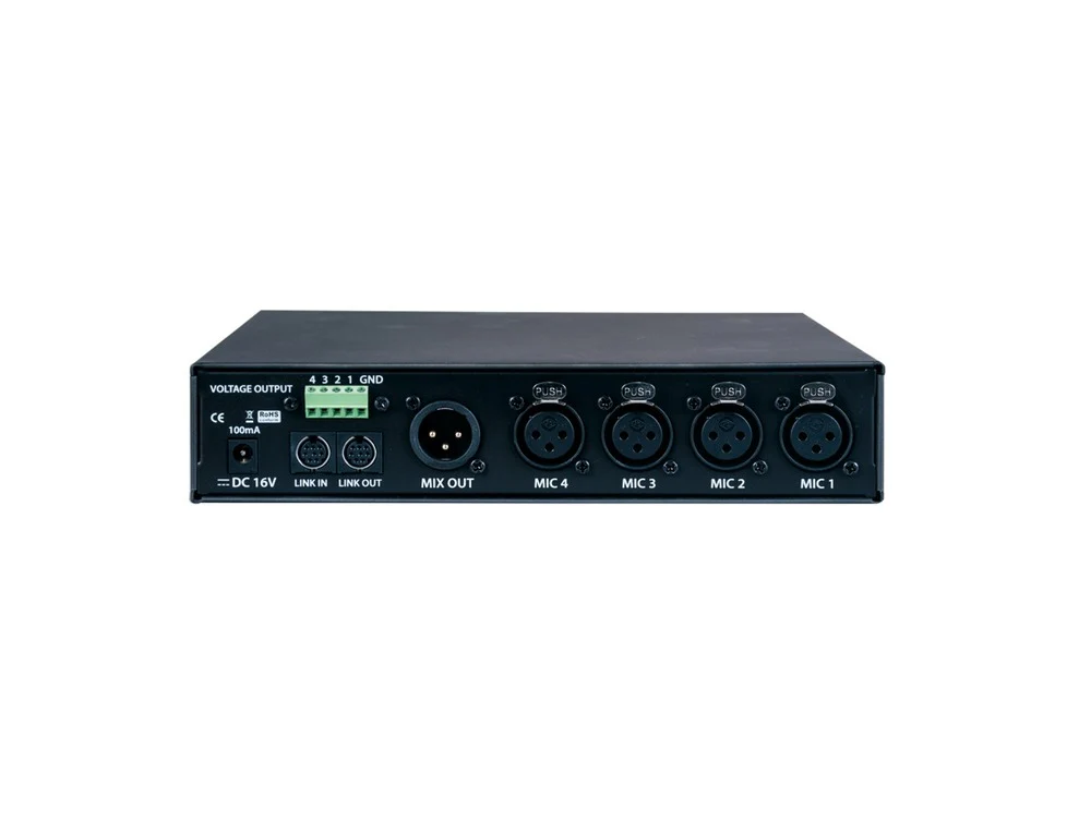 JTS CS-4 4-Channel Automatic Microphone Mixer - Image 3