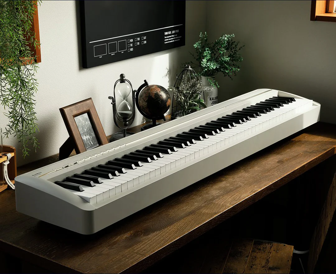 Kawai ES-120 88-key Best Beginner Digital Piano with Speakers - Light Grey - Image 2