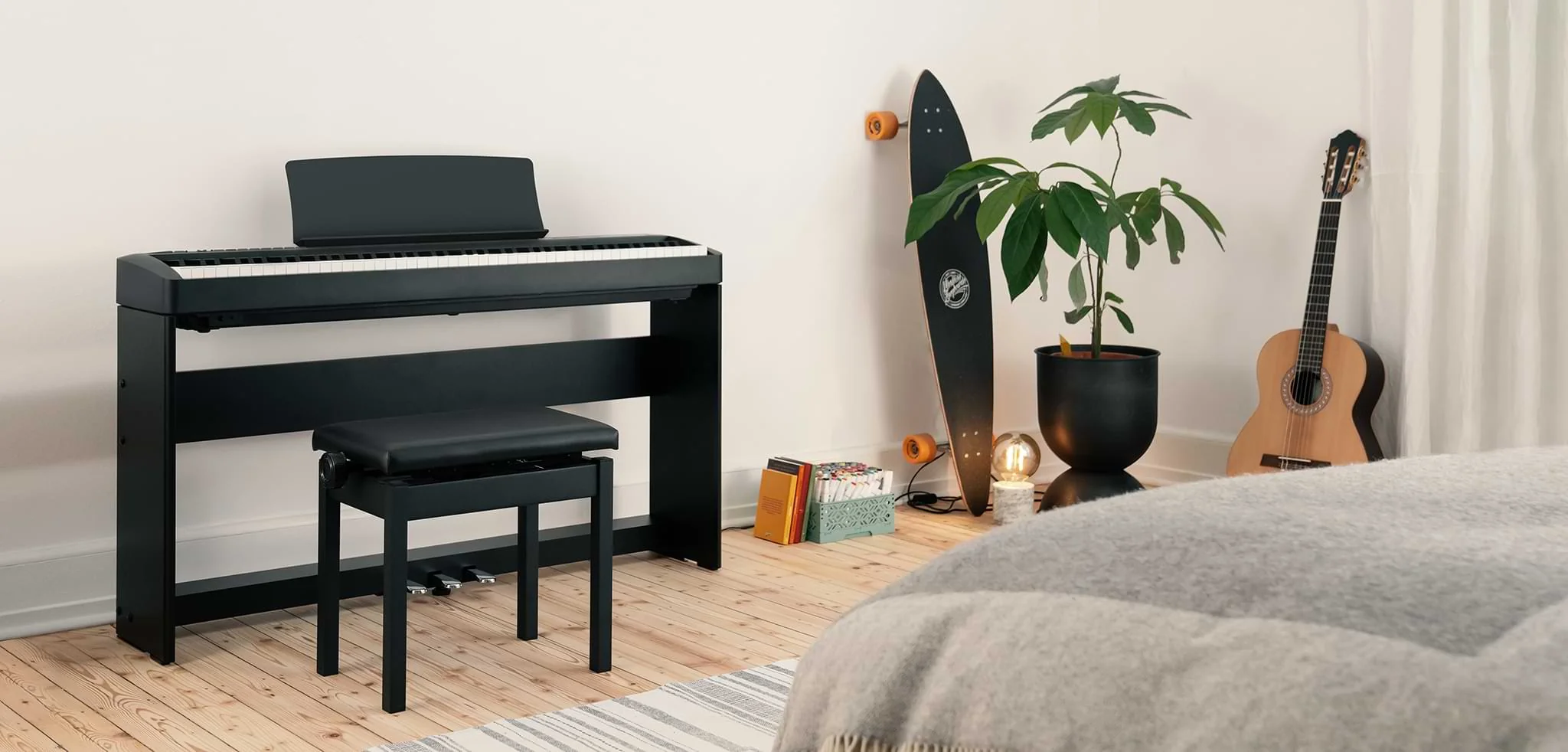Kawai ES-120 Portable Best Beginner Digital Home Piano - White - Image 3