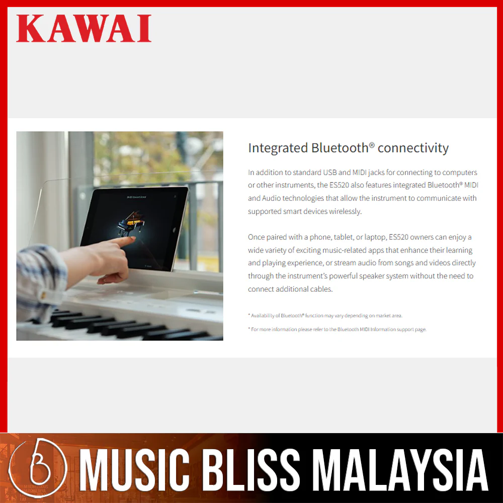 Kawai ES-520 Portable Digital Piano - Black - Image 10