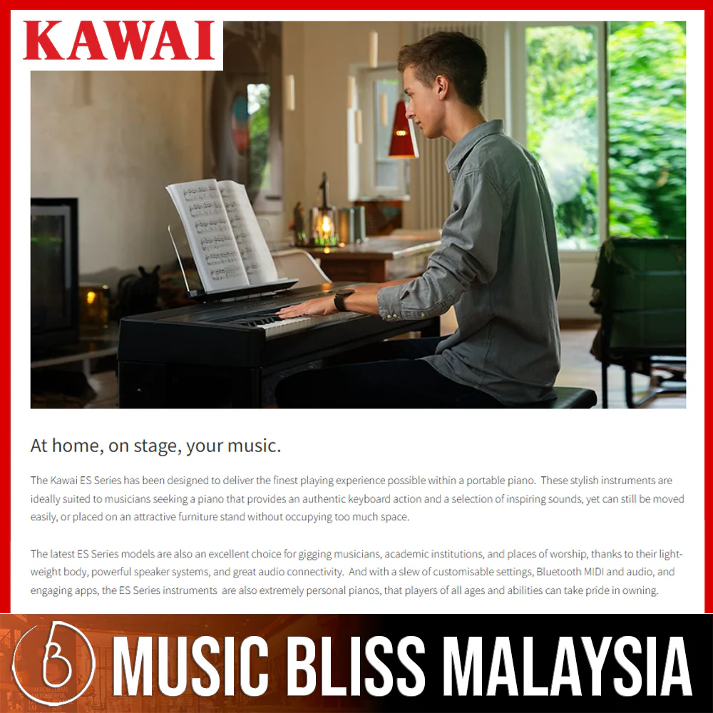 Kawai ES-920 Portable Digital Piano - Black - Image 4