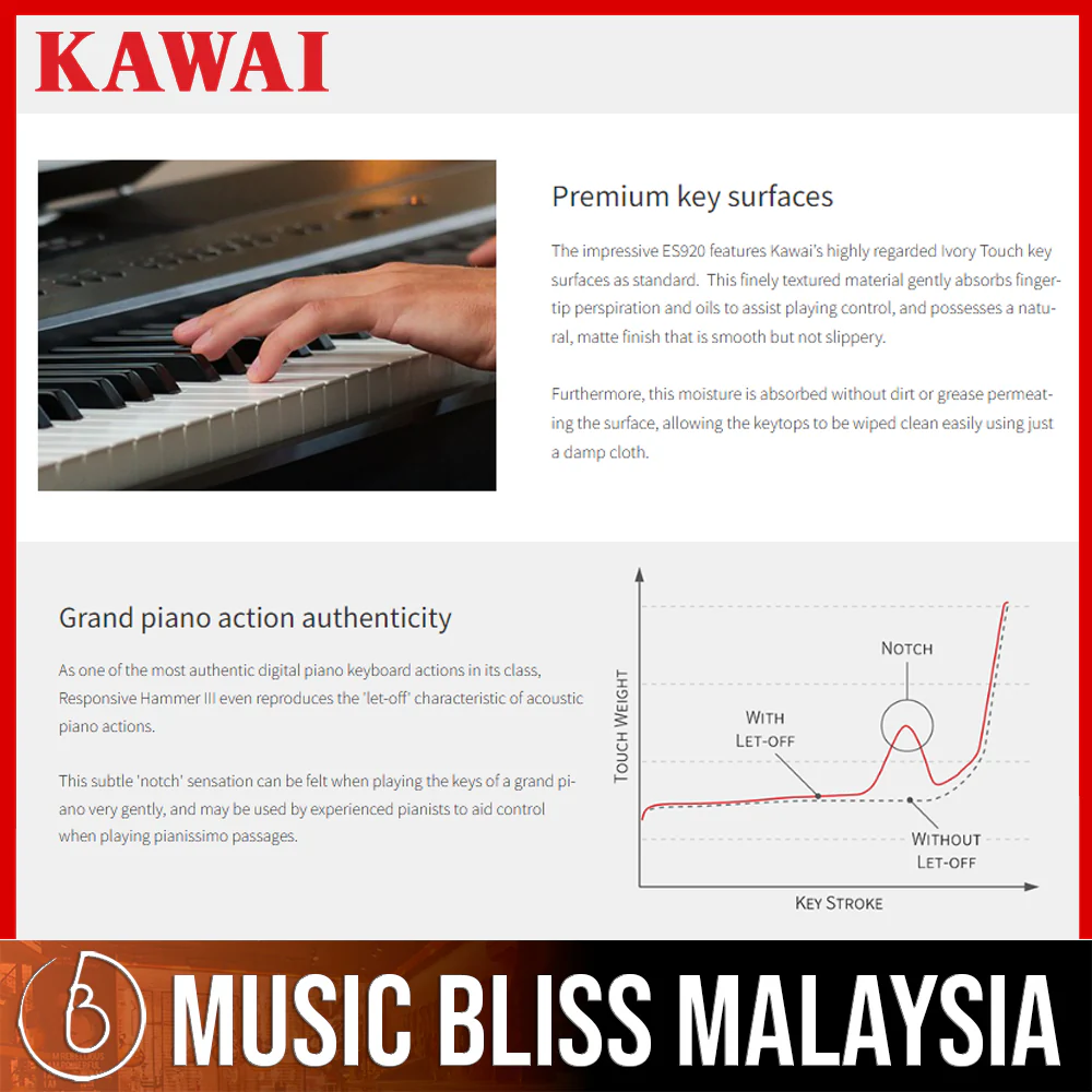 Kawai ES-920 Portable Digital Piano - Black - Image 8