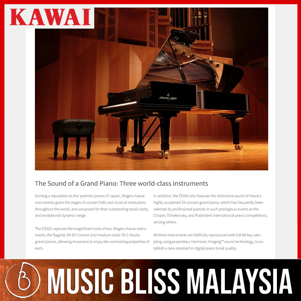 Kawai ES-920 Portable Digital Piano - Black - Image 9