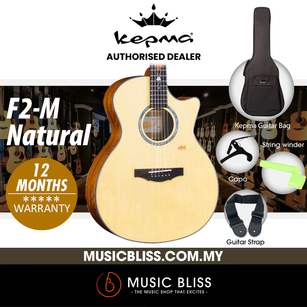 KEPMA F2-M Solid Sitka Spruce Top Grand Auditorium Acoustic Guitar