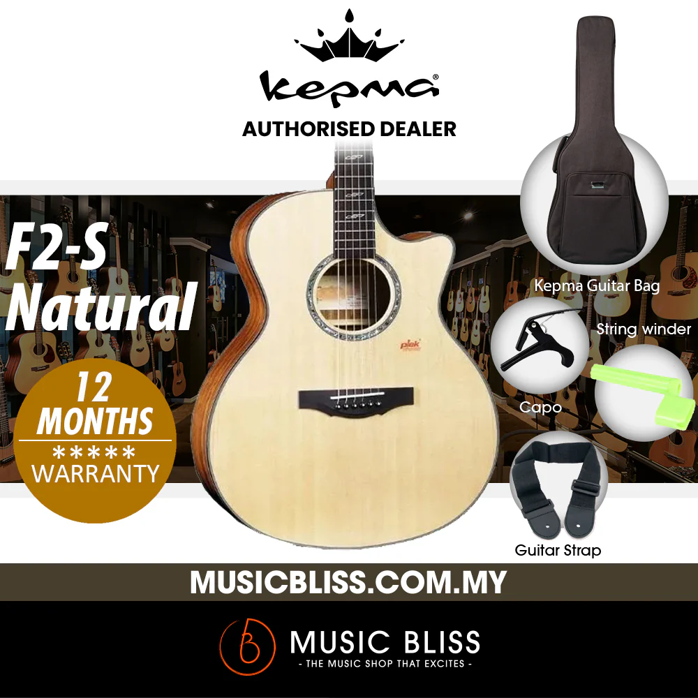 KEPMA F2-S Solid Sitka Spruce Top Grand Auditorium Acoustic Guitar