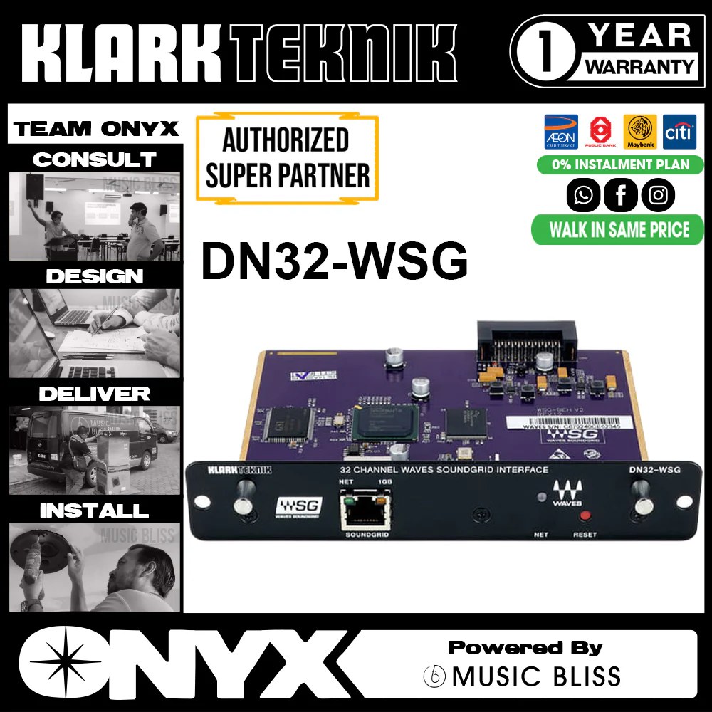 Klark Teknik DN32-WSG 32-Channel Waves SoundGrid Expansion Module