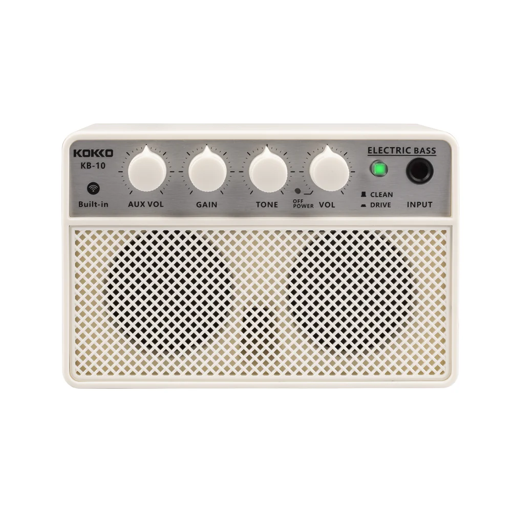 Kokko KB-10 Budget Beginner Portable Mini Modeling Electric Bass Guitar Amp - 10W Rechargeable - Image 2