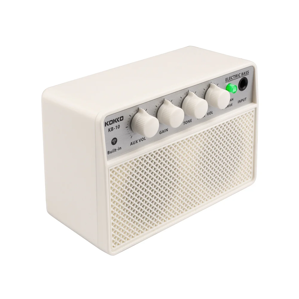 Kokko KB-10 Budget Beginner Portable Mini Modeling Electric Bass Guitar Amp - 10W Rechargeable - Image 3