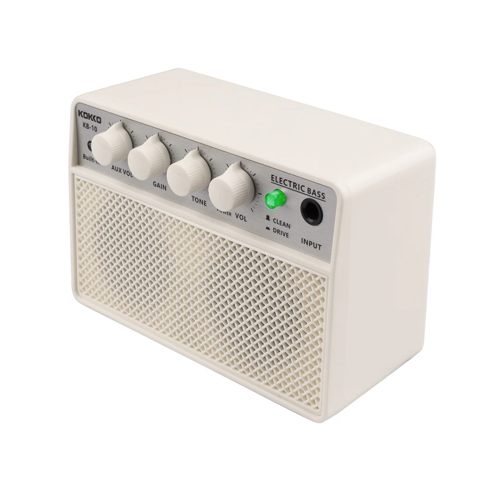 Kokko KB-10 Budget Beginner Portable Mini Modeling Electric Bass Guitar Amp - 10W Rechargeable - Image 5