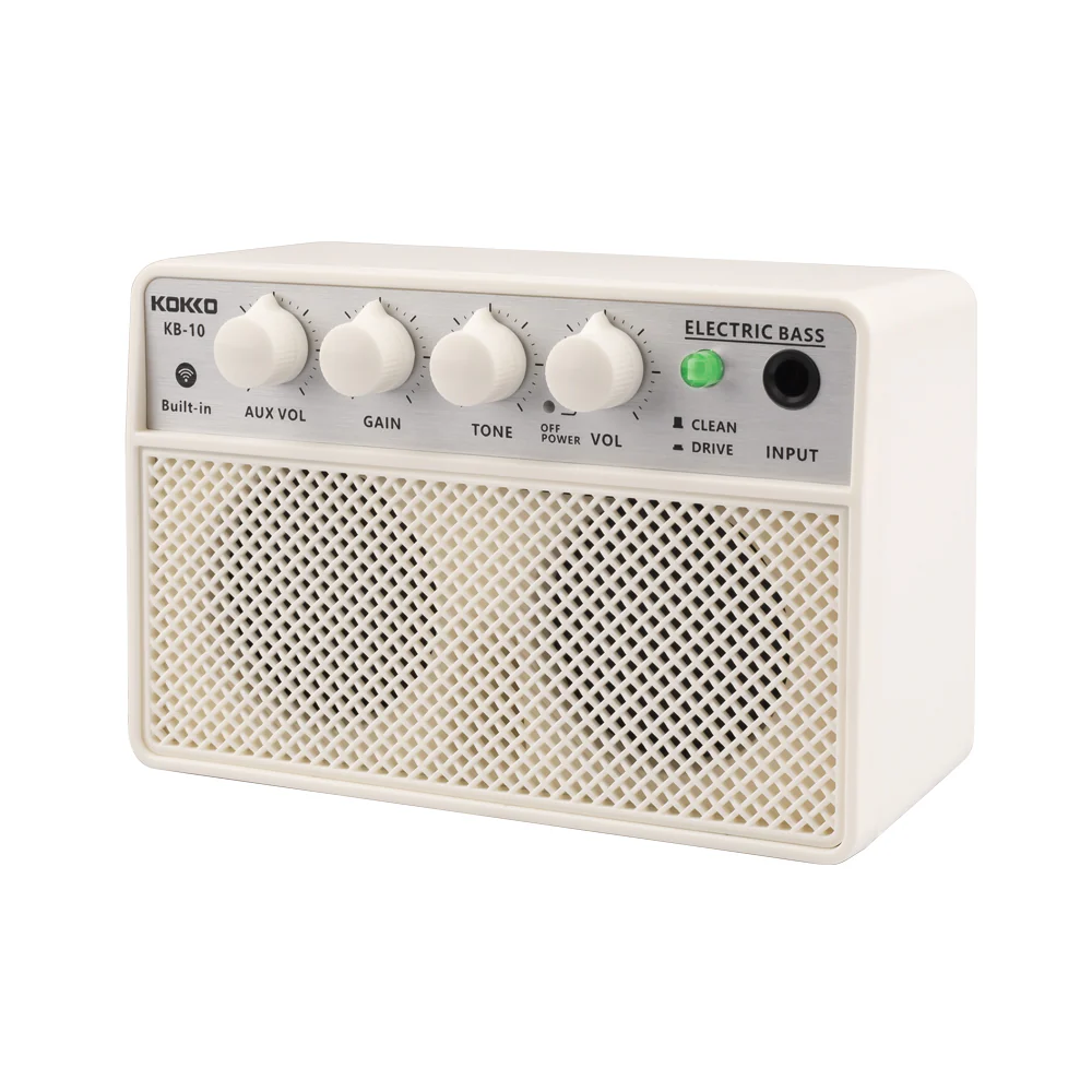 Kokko KB-10 Budget Beginner Portable Mini Modeling Electric Bass Guitar Amp - 10W Rechargeable - Image 6