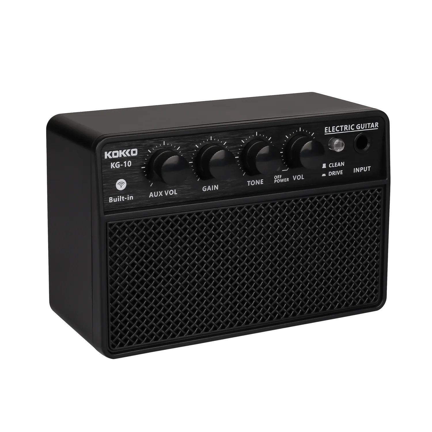 Kokko KG-10 Budget Beginner Portable Mini Modeling Electric Guitar Amp - 10W Rechargeable - Image 3