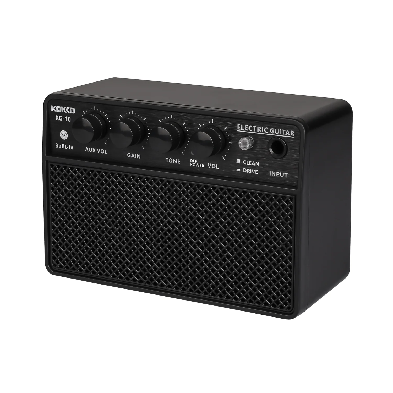 Kokko KG-10 Budget Beginner Portable Mini Modeling Electric Guitar Amp - 10W Rechargeable - Image 4