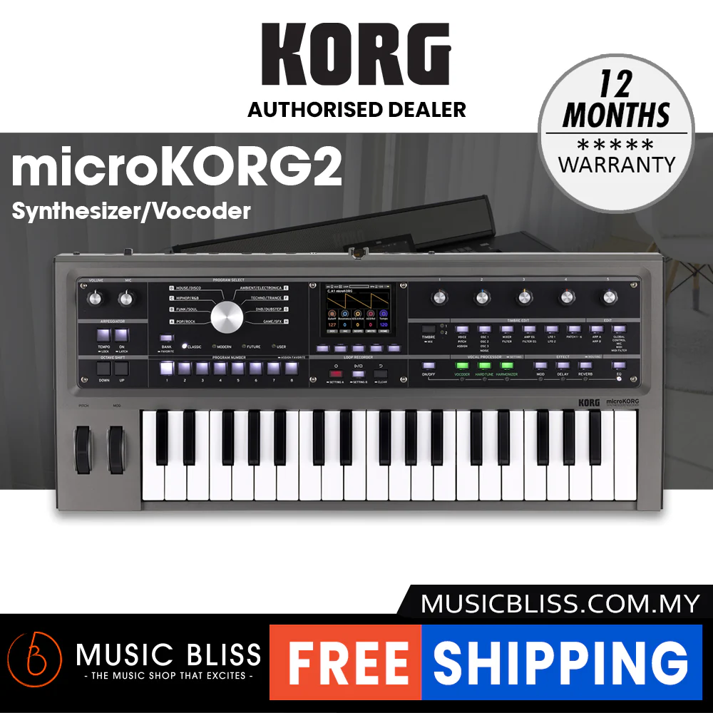 Korg microKORG2 Synthesizer/Vocoder with 0% Instalment