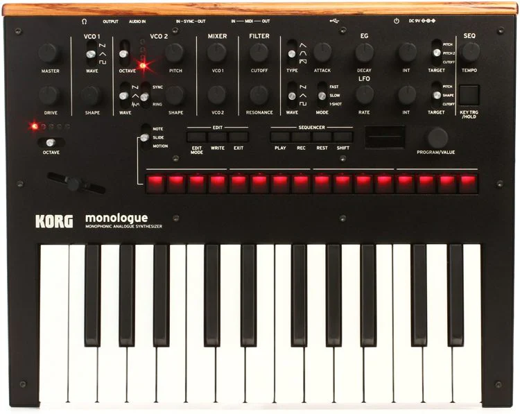 Korg monologue Analog Synthesizer - Black with 0% Instalment - Image 2