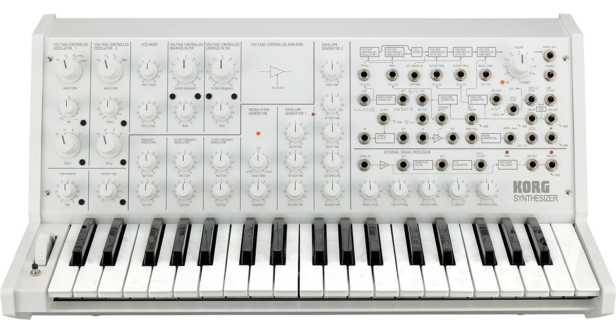 Korg MS-20 FS Full-size MS-20 Synthesizer - White with 0% Instalment - Image 2
